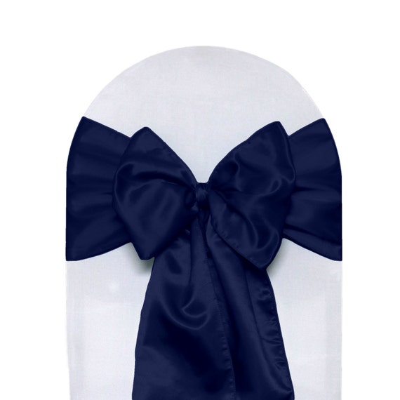 Navy blue on sale satin sash