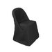 Black Polyester Folding Chair Cover  | Wedding Chair Covers, Slipcovers 