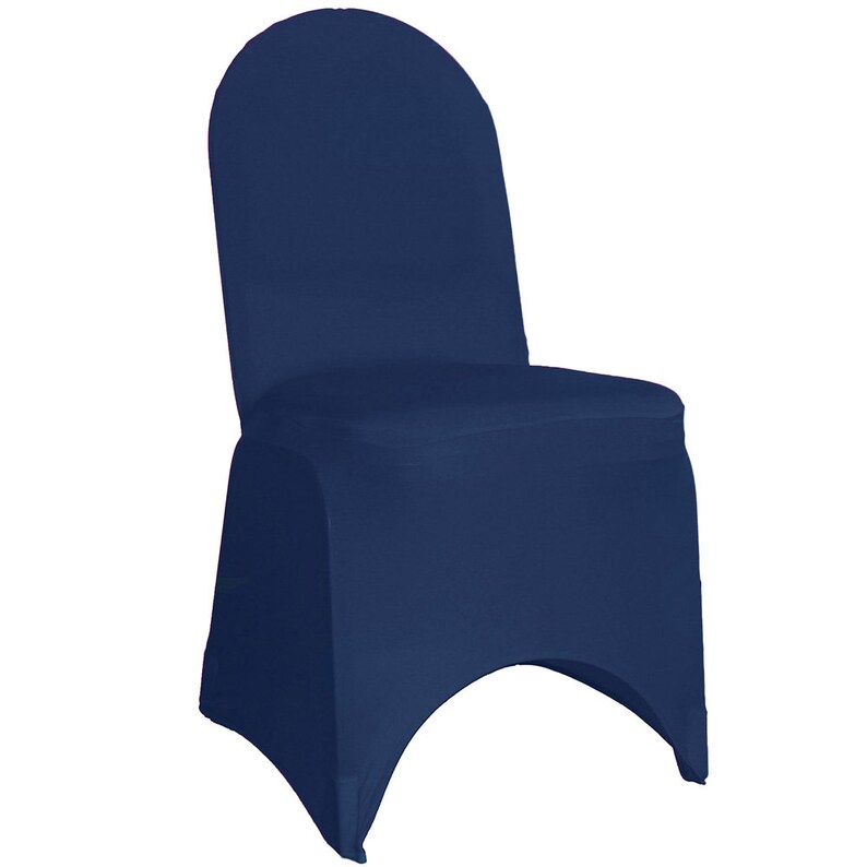 Navy Blue Spandex Banquet Chair Cover Wholesale Chair Etsy UK