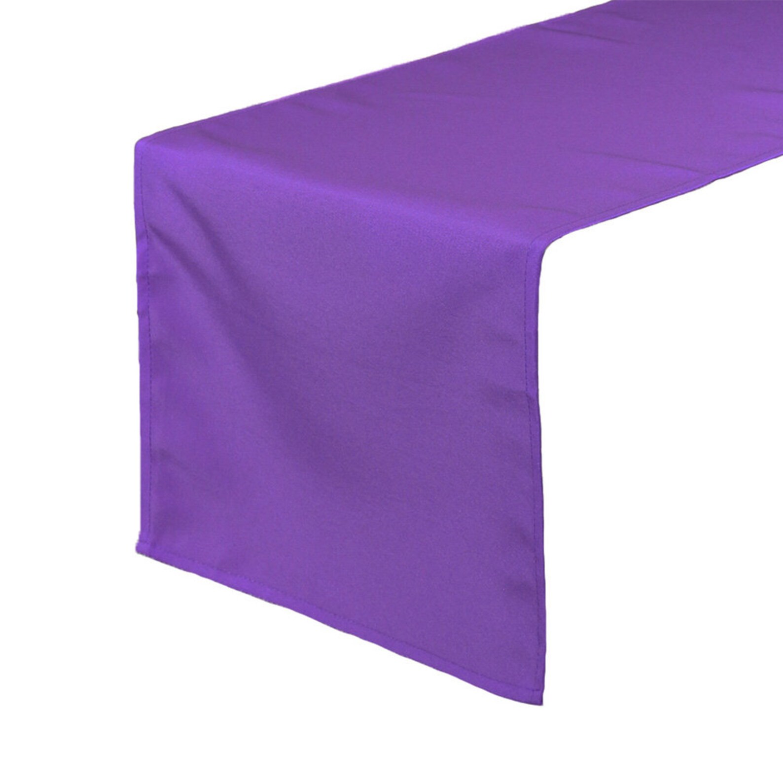 Purple Polyester Table Runner Wedding Table Runner Etsy