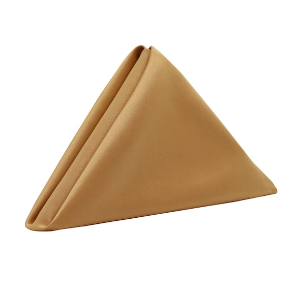 Gold Napkin for Weddings pack of 10 20 Inch L amour Wedding