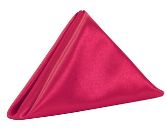Your Chair Covers 20 inch Polyester Cloth Napkins Pack of 10 Fuchsia