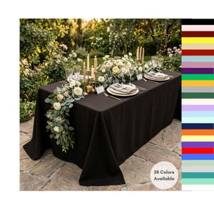 Polyester 90 x 132 Inch Rectangular Tablecloth  | Wholesale Wedding, Christmas, Holiday, Event Tablecloths