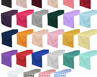Polyester Table Runner 14" x 108" | Wedding, Event, Restaurant Decor