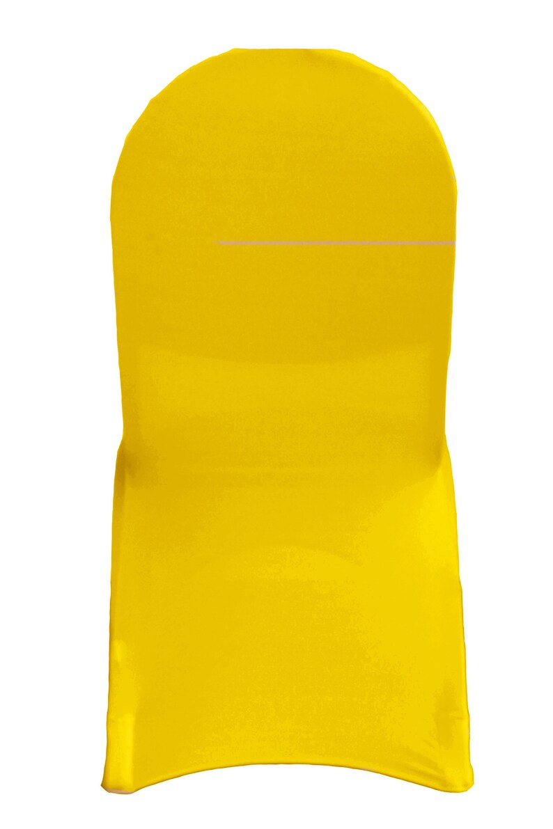 Yellow Spandex Banquet Chair Cover Stretch Chair Covers Etsy