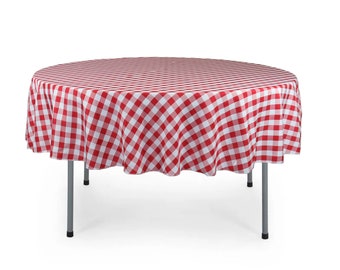 Red and White Checkered Tablecloths - Etsy Red and White Checkered Tablecloths - Etsy