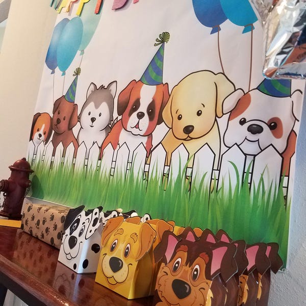 Dog Party Backdrop/Poster