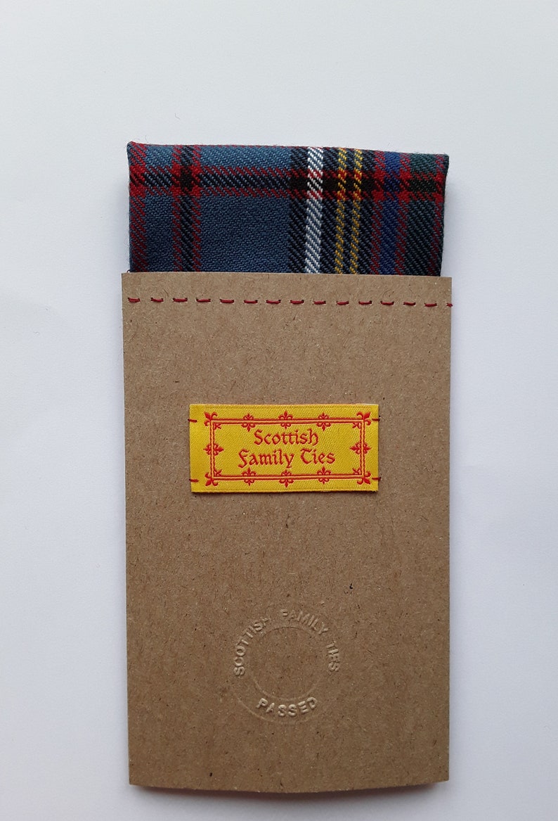 Anderson Tartan Pocket Square Card . Design Modern. Dated Pre Etsy