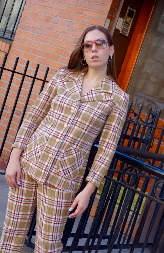 1970s Plaid Suit