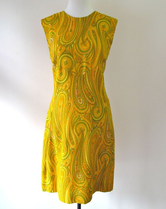1960s Paisley Dress