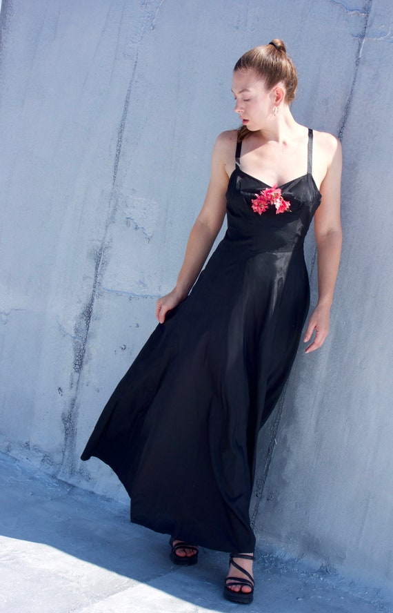 1940s Pink Blossom Gown