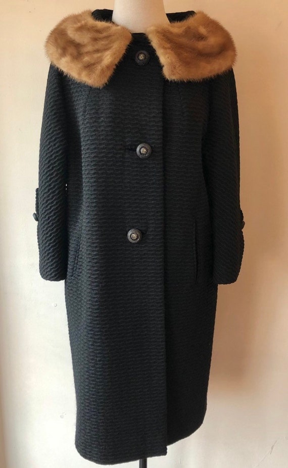 1960s Mink Collar Coat