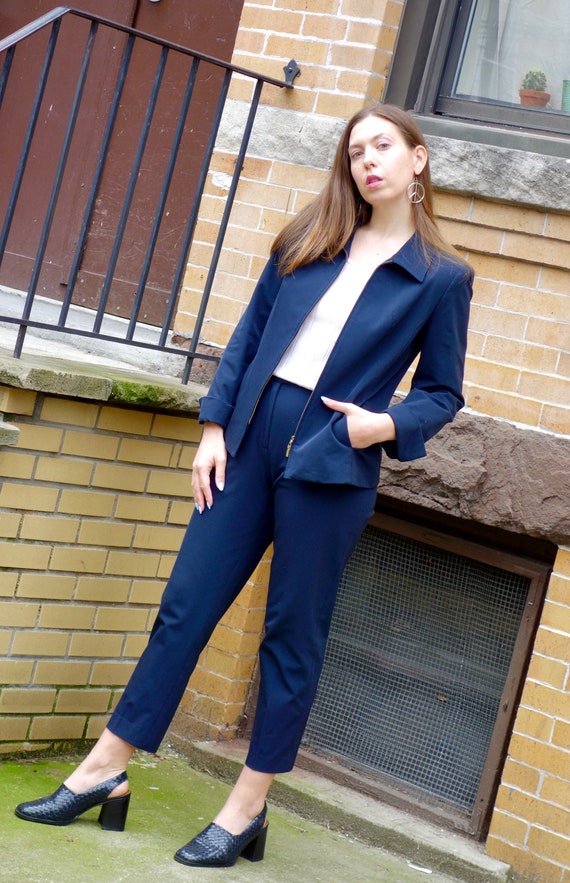 1990s Nylon Pant Suit