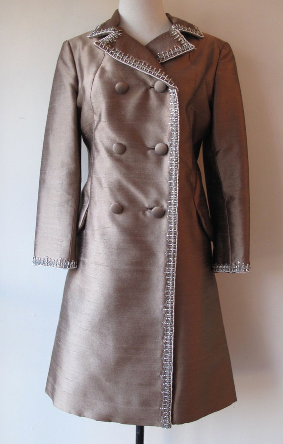 1960s Raw Silk Coat