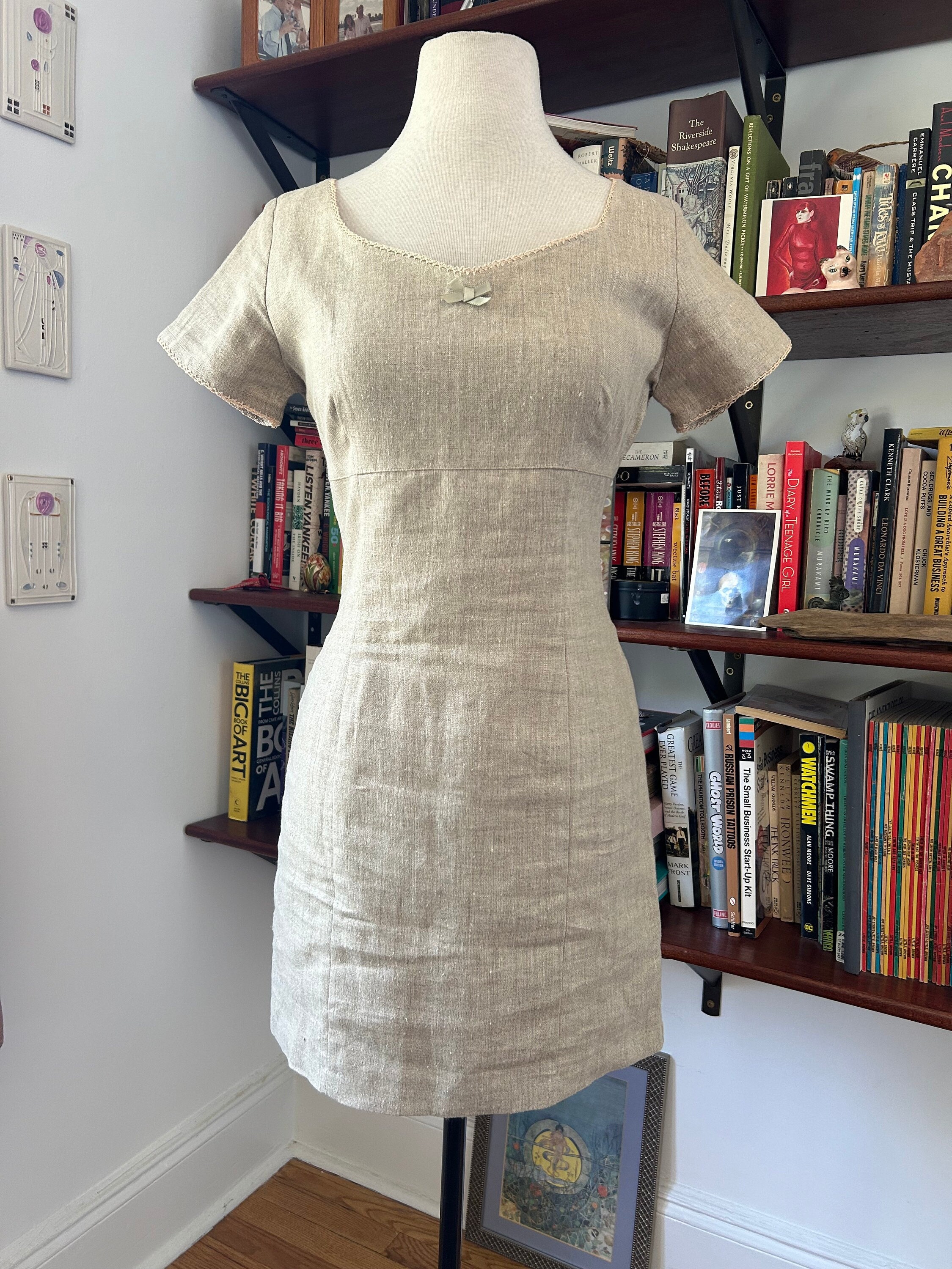 90s Esprit Linen Dress - Etsy 90s Esprit Linen Dress - Etsy