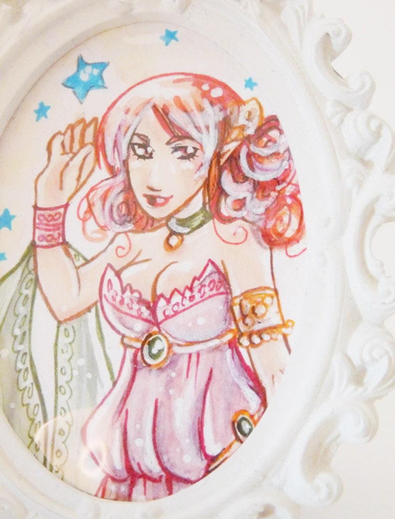 Passt original-Illustration in Aquarell RED ELF Bild 5