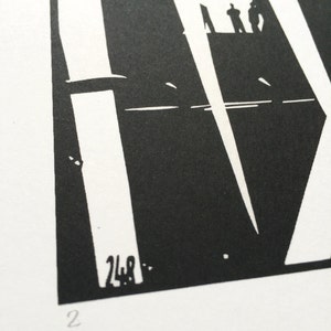 London Screen Print - Olympic Stadium Screenprint, Hand Pulled Fine Art Print. Based on Original Hand cut Papercut. Limited Edition of 15 image 2