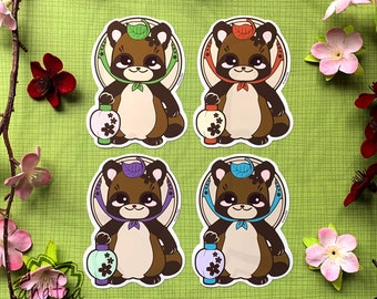 Sakura Friends - Briar the Tanuki | Vinyl Stickers for laptops, journals, scrapbooks, planner