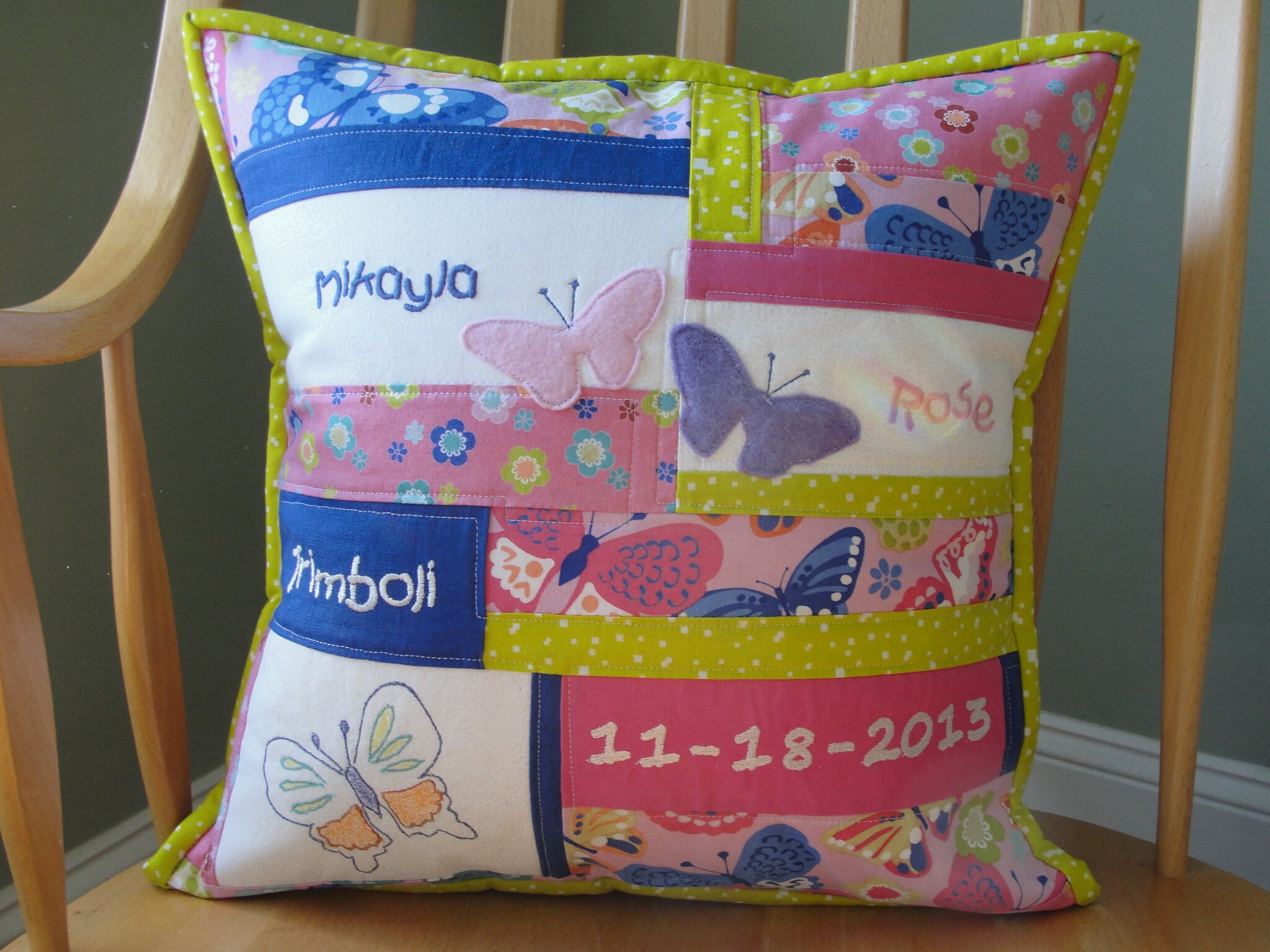 Personalized Baby Pillow With Name and Date of Birth Etsy
