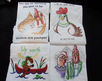 Humorous kitchen towels