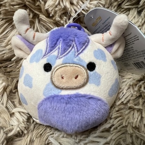 3.5&quot; Conway cow keychain Squishmallow personalized
