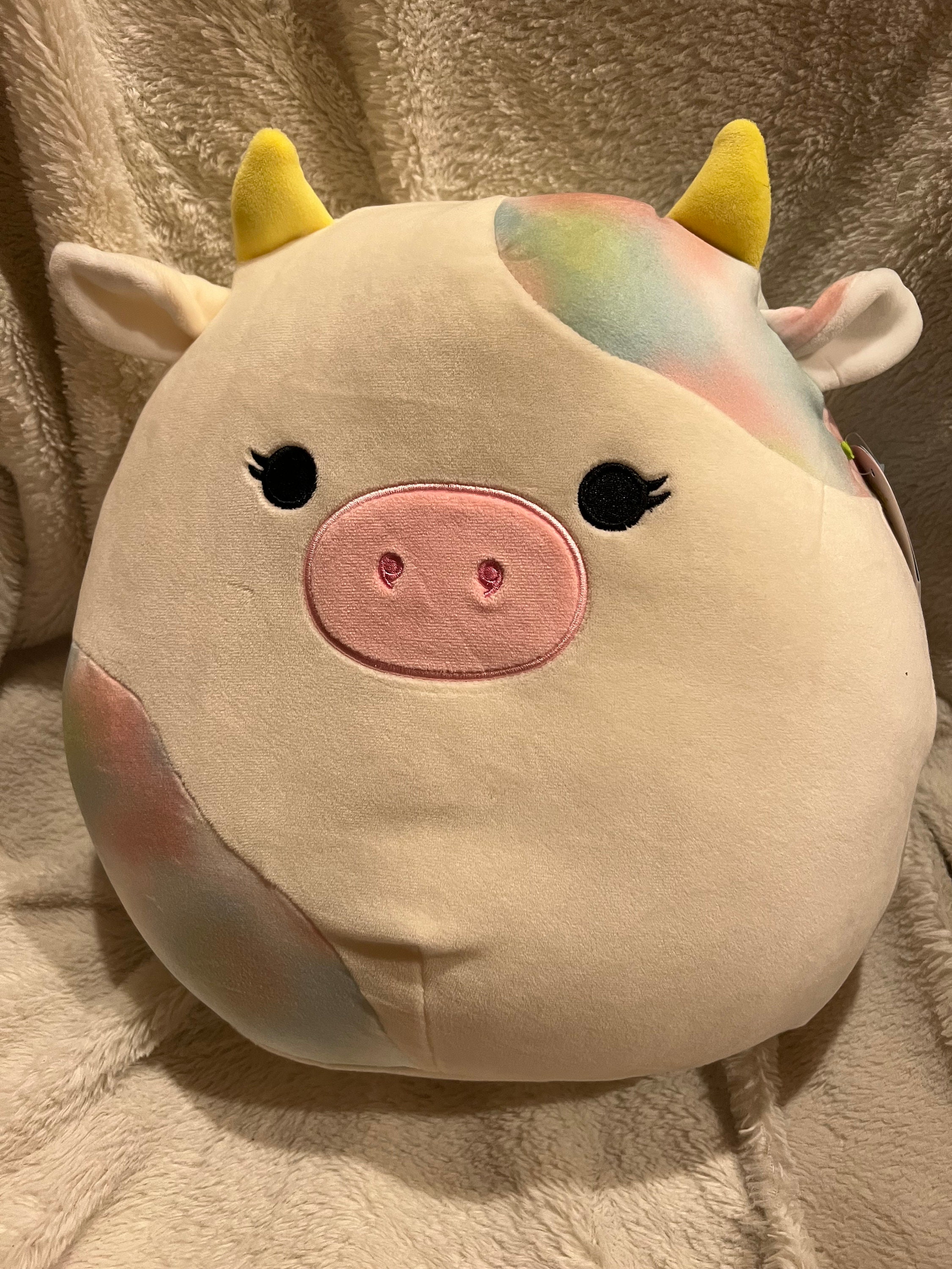 strawberry milkshake cow pillow