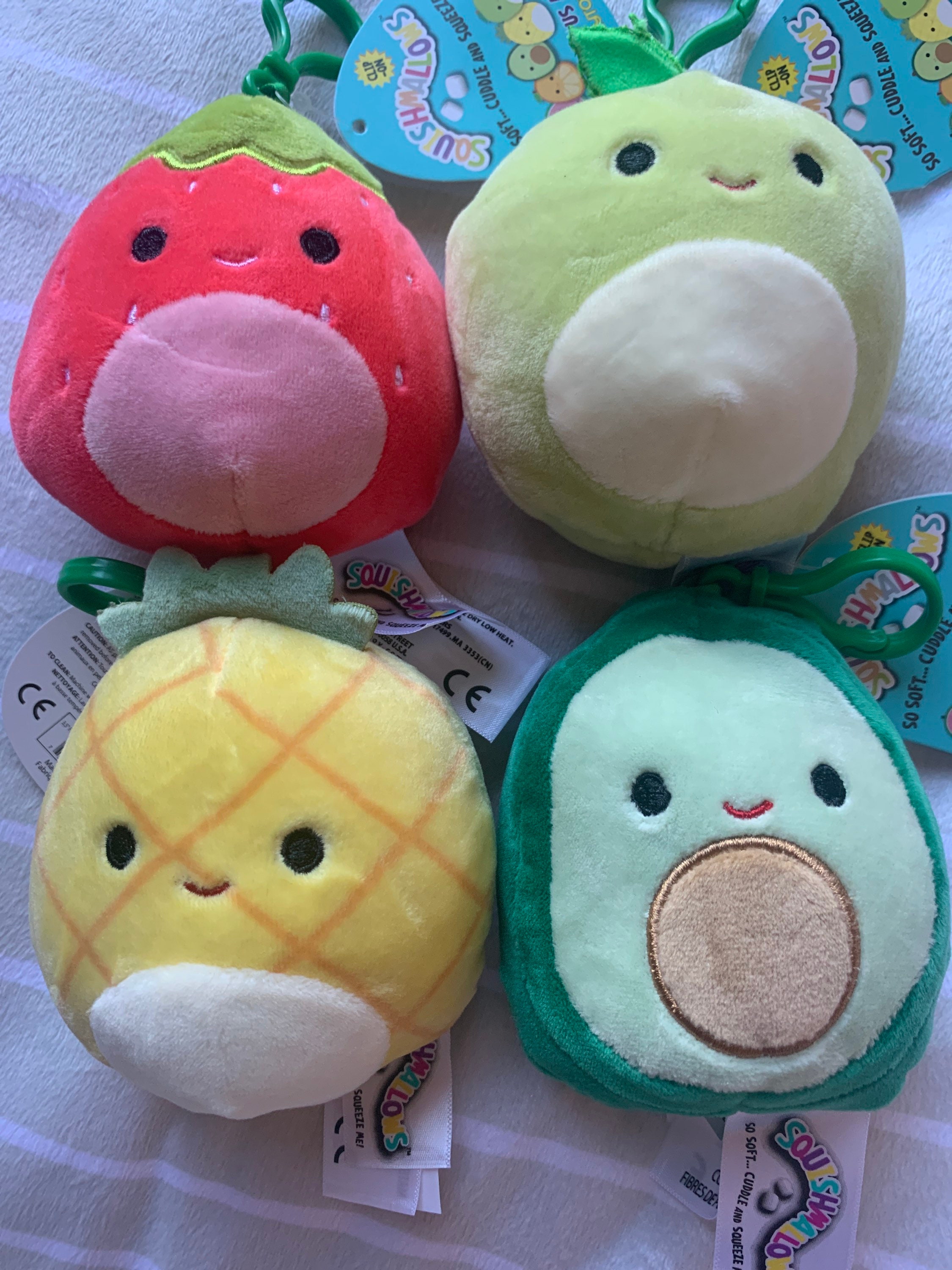 3.5'' Fruit Clip Squishmallow Plush Toy - Styles May Vary ONE