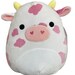 11' Evangelica pink cow with bandana Squishmallow 
