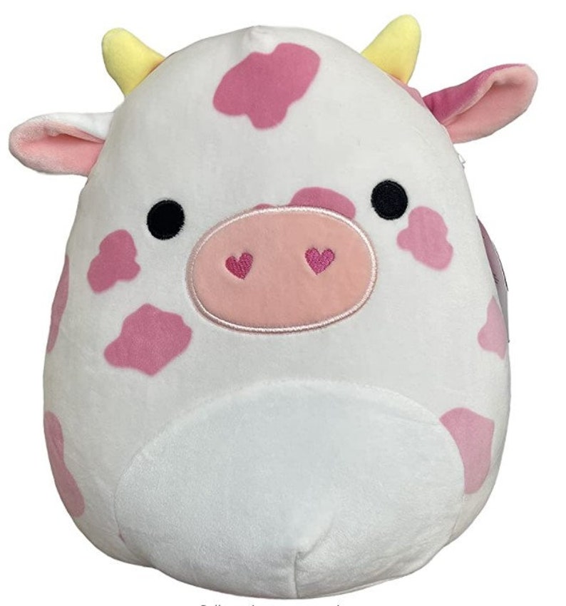 11' Evangelica pink cow with bandana Squishmallow 