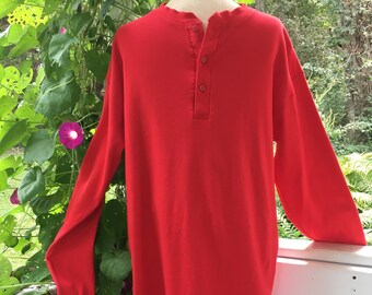 red long john shirt