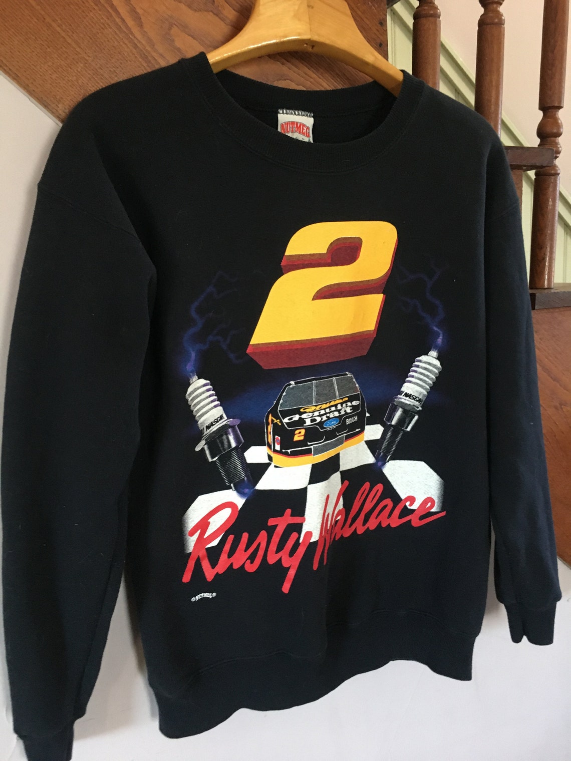 vintage rusty wallace nascar sweatshirt