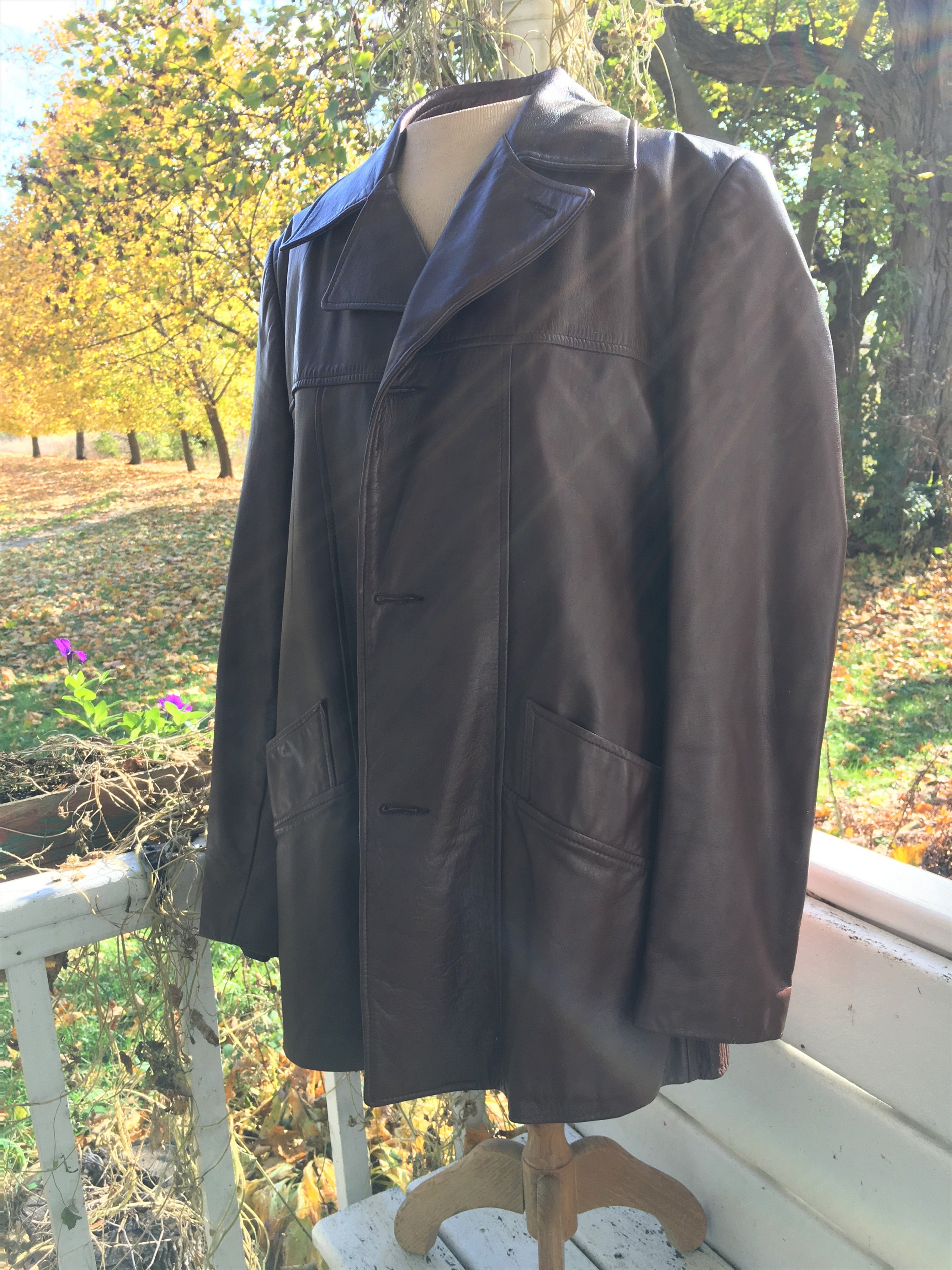 london fog leather jacket mens