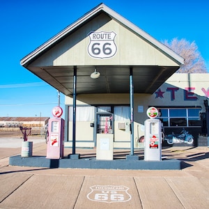 Americana, Route 66, Tucumcari NM, Texaco Service Station, Route 66 NM, Vintage Route 66, The mother road, Hanging Valley Photo, David Bolin