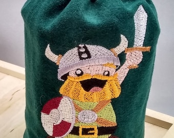 Chuck the Cheerful Viking Dice Bag or Costume Accessory