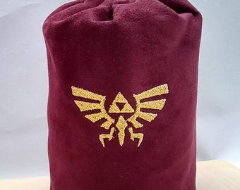 Zelda Royal Crest Dice Bag or Costume Accessory