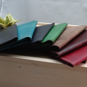 Handstitched Leather Checkbook Cover