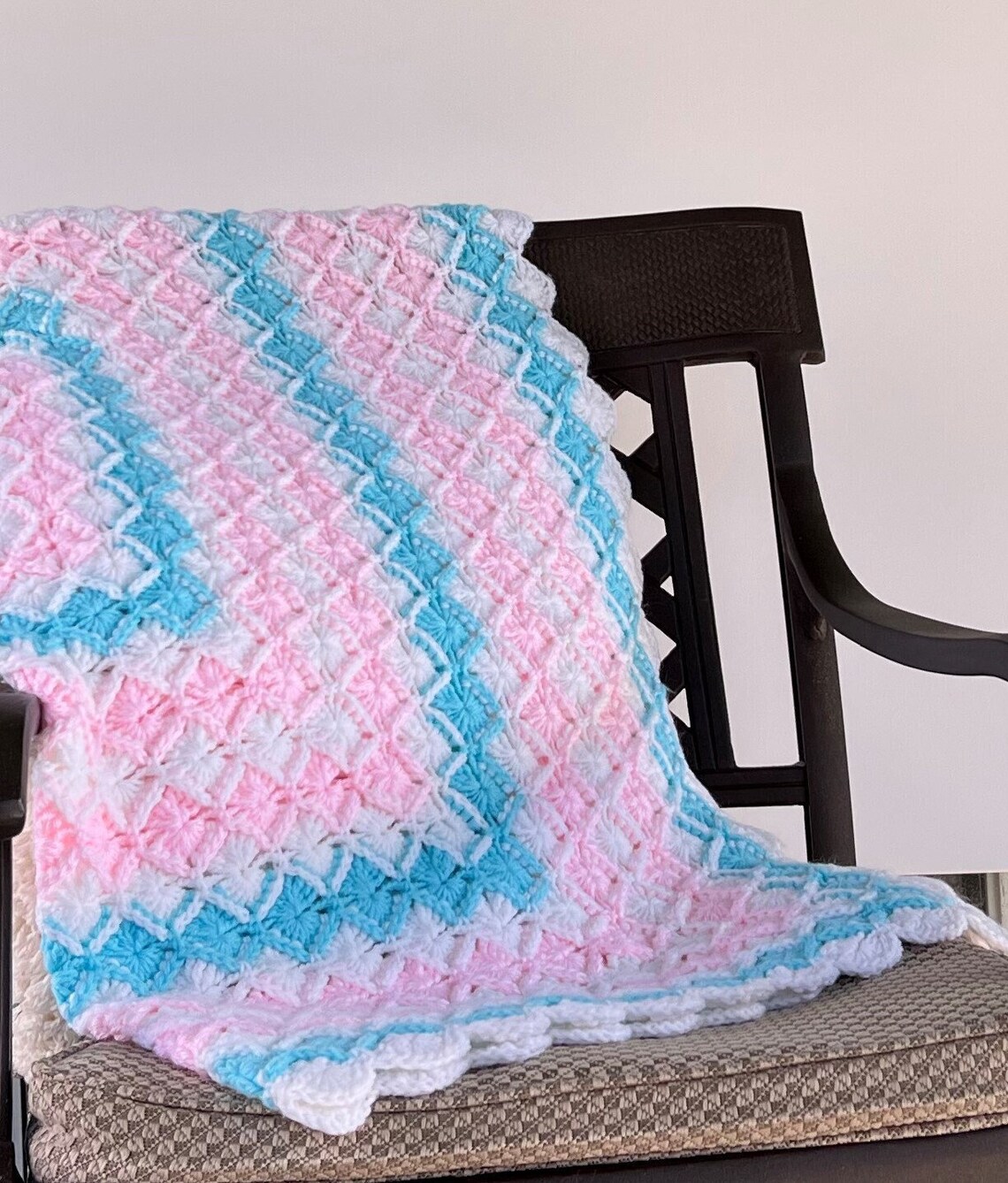 Crocheted Blanket for Kids, Baby Nursery Blanket, Kids Blanket. Girls ...