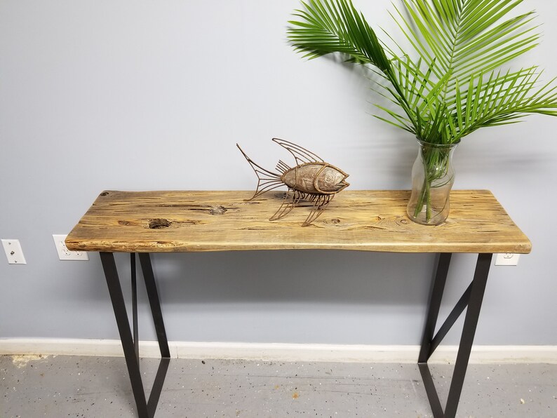 Console Entry Sofa Table Pecky Cypress Rustic Shabby Chic Etsy