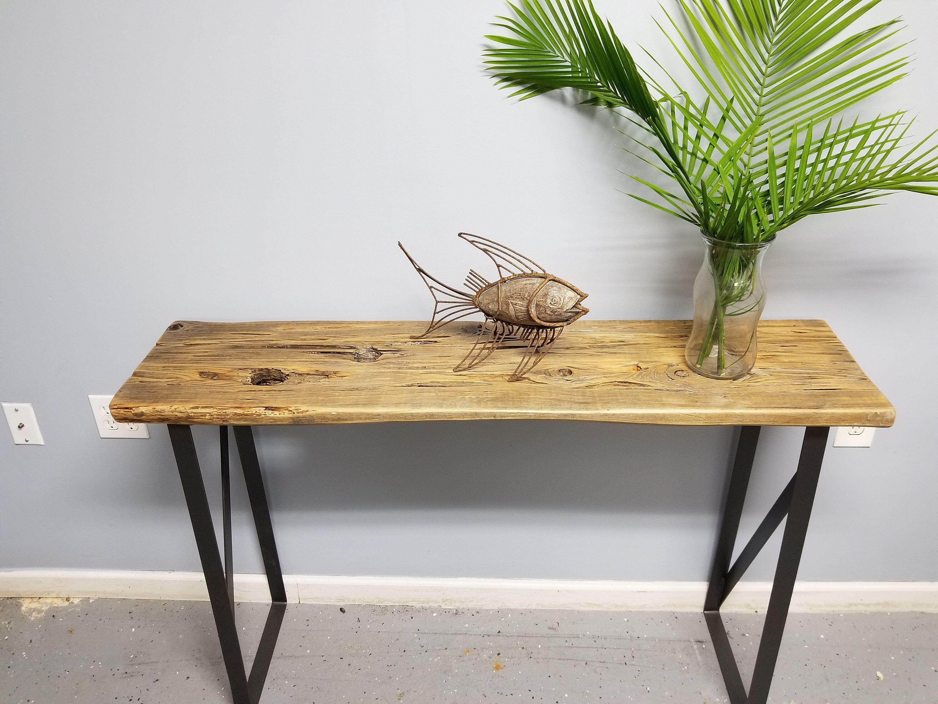 Console Entry Sofa Table Pecky Cypress Rustic Shabby Chic Etsy