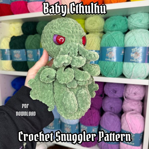Baby Cthulhu Crochet Snuggler Pattern