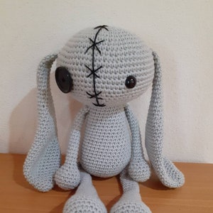 Voodoo gothic Bunny rabbit Crochet Doll  Amigurumi