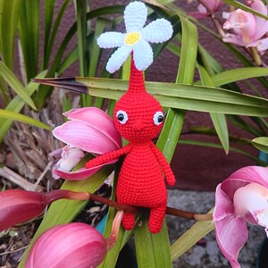 Pikmin PDF DIGITAL FILE Pikmin red, blue, yellow with flower and leaf