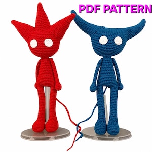 Patrón de ganchillo Unravel Yarny en PDF / Patrón de amigurumi / Inspirado en videojuegos / Peluche DIY / Descarga instantánea