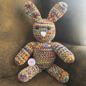 Sprinkles the Rabbit, crochet rabbit, amigurumi rabbit, crochet pattern