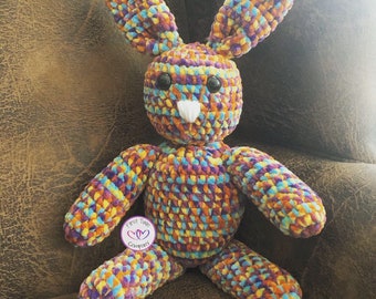 Sprinkles the Rabbit, crochet rabbit, amigurumi rabbit, crochet pattern