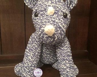 Horns the Rhino, crochet rhino, amigurumi rhino, crochet pattern