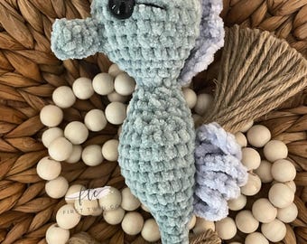 Seahorse crochet pattern, crochet seahorse, crochet stuffed animal, seahorse pattern, seahorse, crochet pattern, sea creature, baby gift
