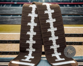 Football Scarf Crochet Pattern (PDF Pattern)