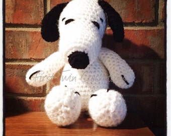 Dog Amigurumi Toy Crochet Pattern, crochet pattern, white dog toy, dog toy, crochet
