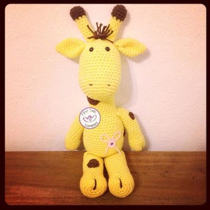 Georgia the Giraffe amigurumi stuffie toy crochet pattern, giraffe animal, giraffe toy, crochet pattern, amigurumi, giraffe